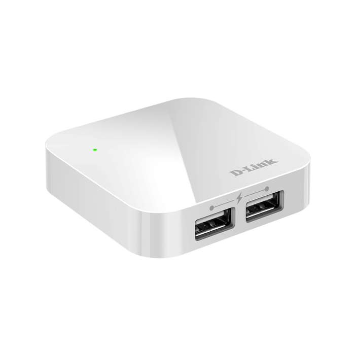 D-LINK HUB 4-PORT USB2.0 - 4X USB 2.0 PORTS - 4X FAST CHARGE USB PORTS FOR HIGH-POWER MOBILE DEVICES