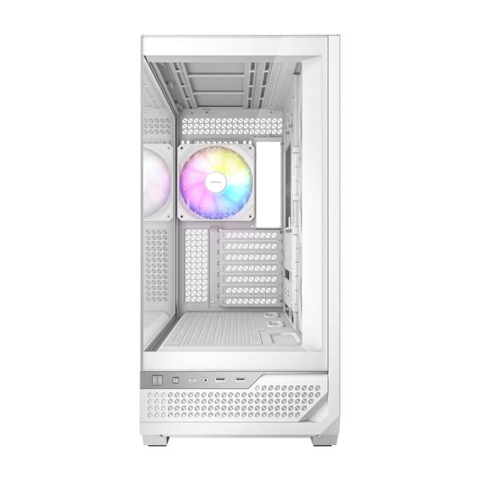 Antec C7 ARGB ATX Mid Tower Gaming Chassis &#x2013; White