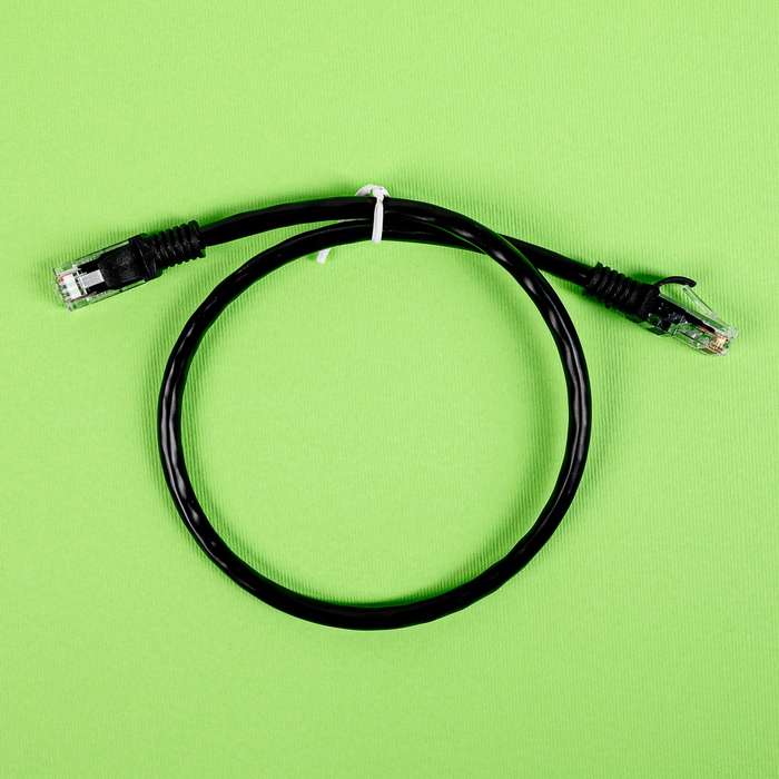 Gizzu Cat6 UTP Fly Lead Ethernet Network Cable 50cm &#x2013; Black