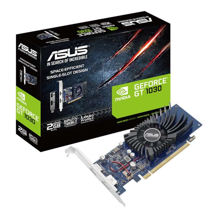 Asus GeForce&#xAE; GT 1030 2GB GDDR5 Low Profile Graphics Card