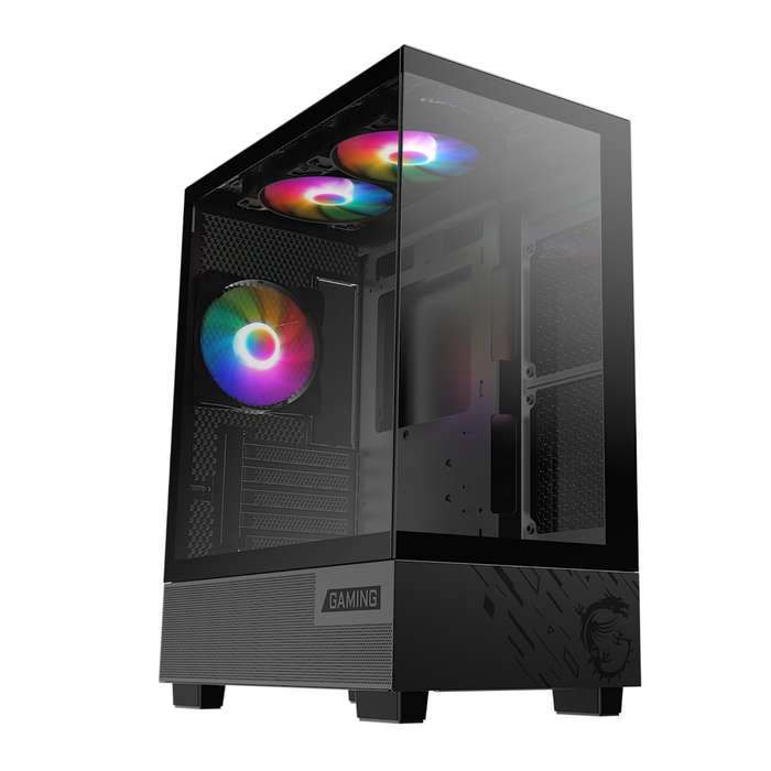 MSI PAG PANO M110A Micro-ATX Gaming Chassis &#x2013; Black