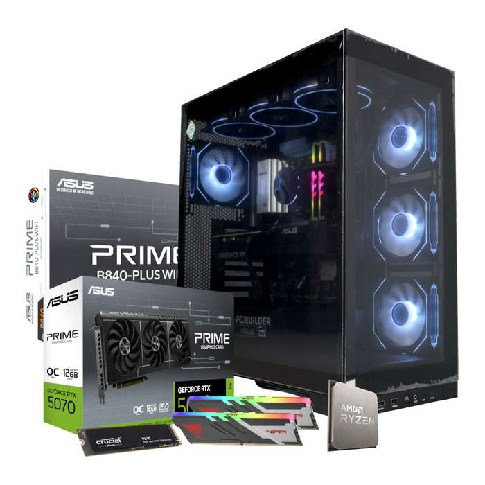PCBuilder Ryzen 5 7600 MAVERICK Windows 11 Gaming PC