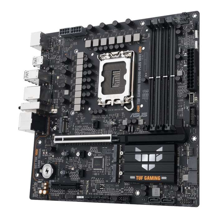 Asus TUF Gaming B860M-Plus Wi-Fi M-ATX Motherboard &#x2013; Intel LGA1851, DDR5, PCIe 5.0. Wi-Fi 7