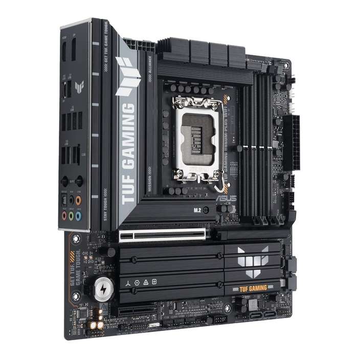 Asus TUF Gaming B860M-Plus Wi-Fi M-ATX Motherboard &#x2013; Intel LGA1851, DDR5, PCIe 5.0. Wi-Fi 7
