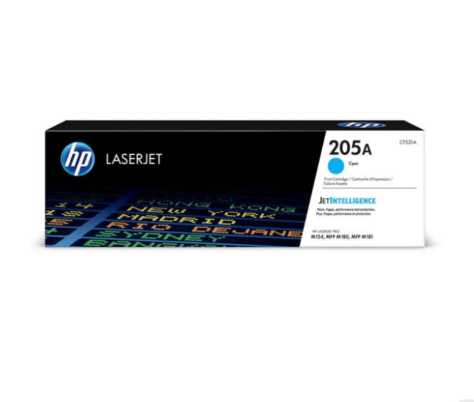 Original HP # 205A Original  Cyan LaserJet Toner Cartridge - CLJ MFP M180/M181