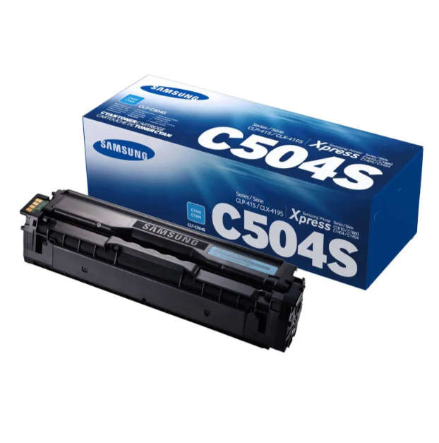 Original Samsung CLT-C504S Cyan Toner Cartridge