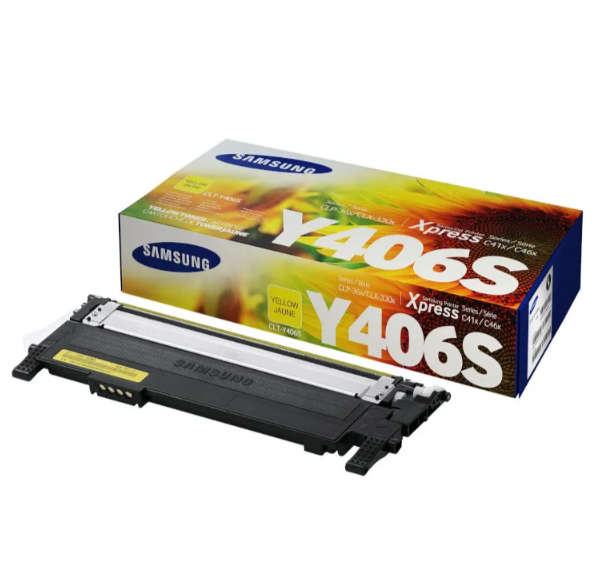 Original Samsung CLT-Y406S Yellow Toner Cartridge