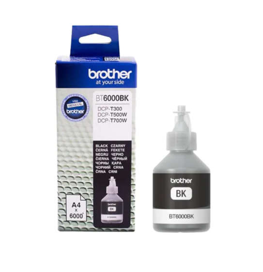 Original BROTHER BT6000 BLACK INK FOR DCPT500W ONLY (6000 PAGE YIELD)