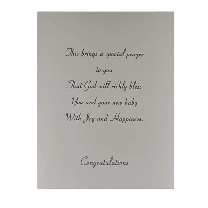 Girl Baby Congratulations Card