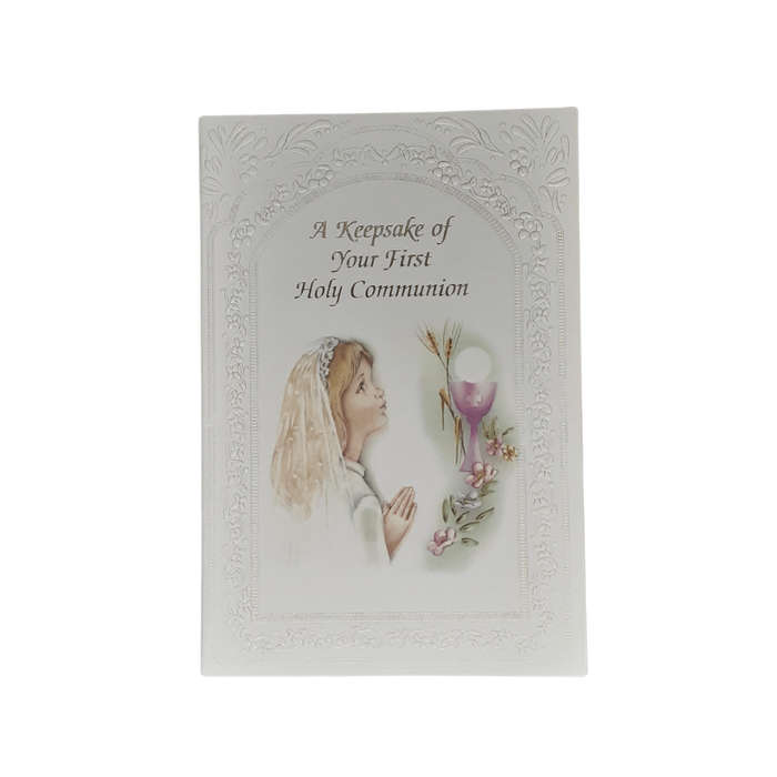 Girl's First Holy Communion Keepsake Card