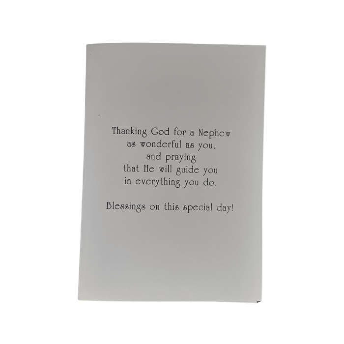 First Holy Communion Card for a Nephew