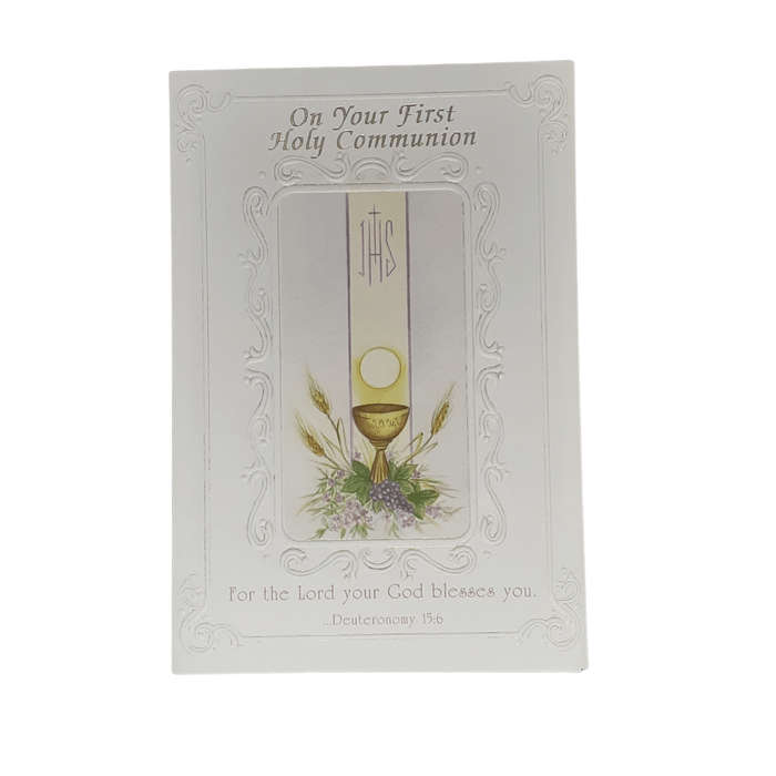 Detailed First Holy Communion Card