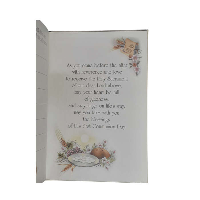 First Holy Communion Keepsake Card