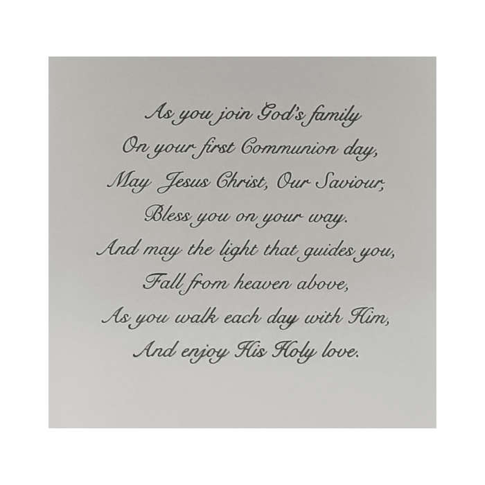Girl's First Holy Communion Card