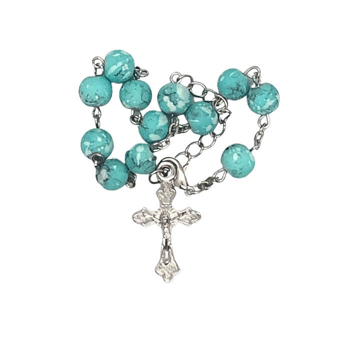 Blue Stone like Decade Rosary