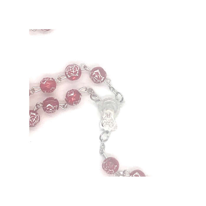 Red Rosebud Rosary