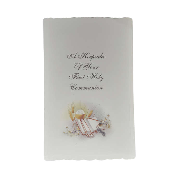Boy's Large First Holy Communion Keepsake Card