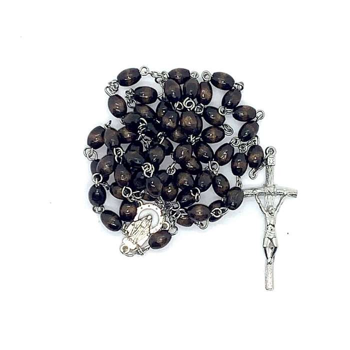 Brown Dark Wood Rosary