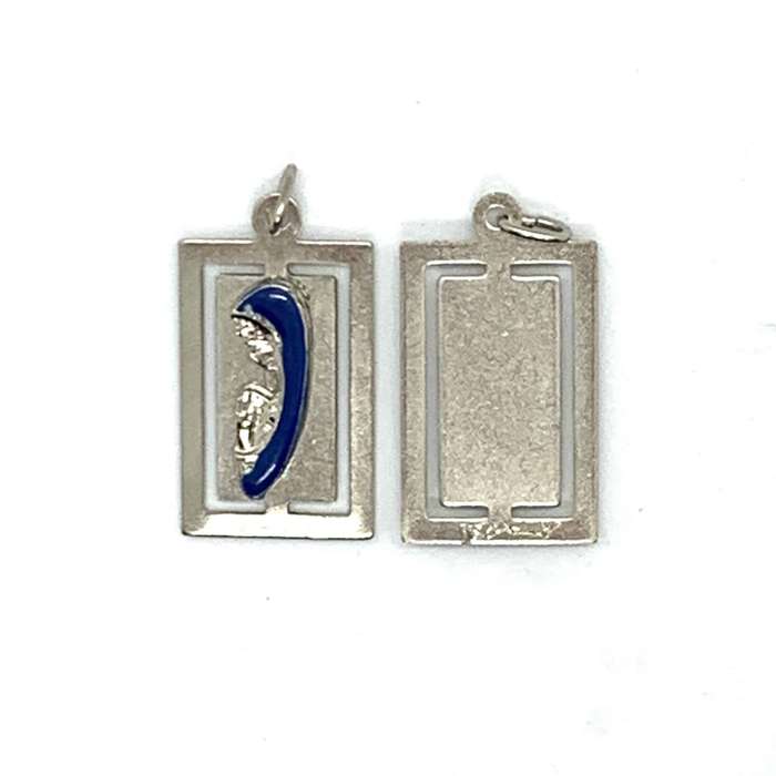 Silver Coloured Pendant of Our Lady