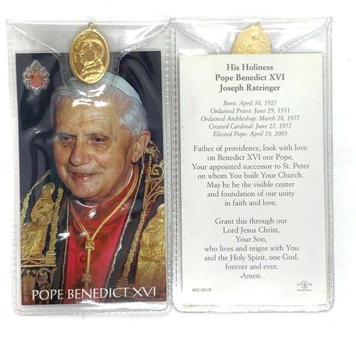 Pope Benedict XV1 Holy Card