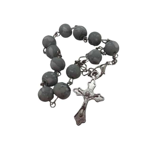Grey Stone Like Decade Rosary