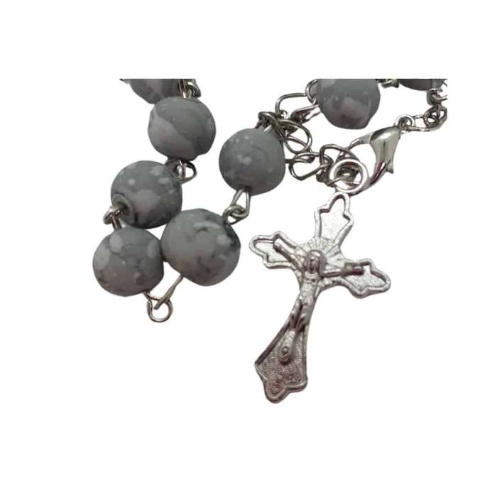 Grey Stone Like Decade Rosary