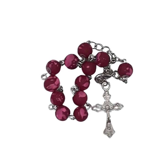 Red and Pink Decade Rosary