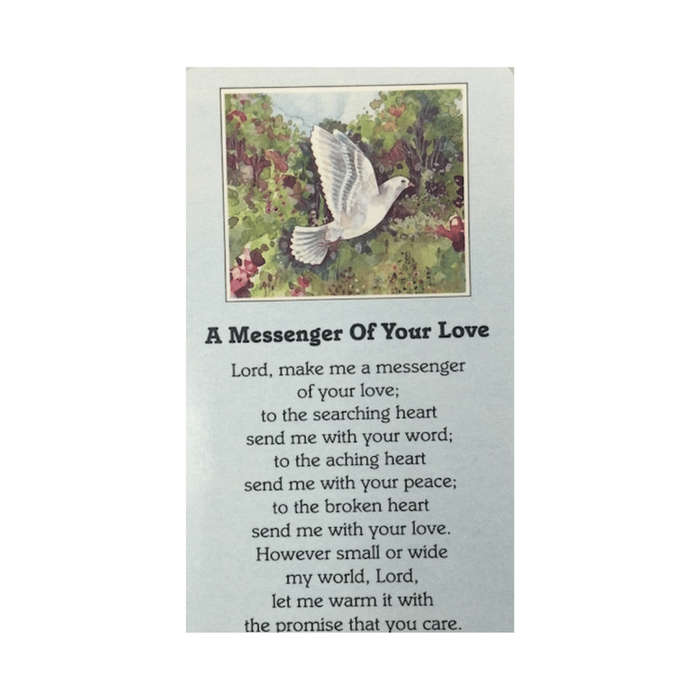 Messenger Of Your Love Holy Card