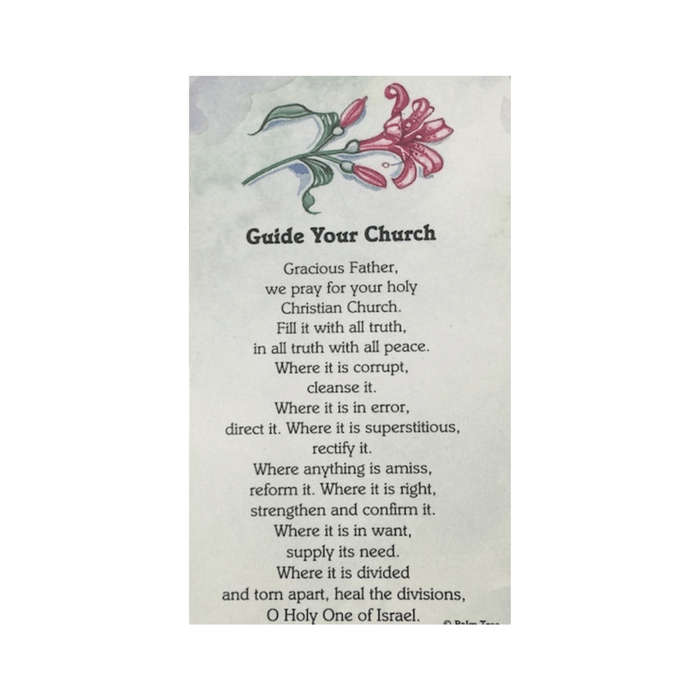 Guide Your Church Holy Card