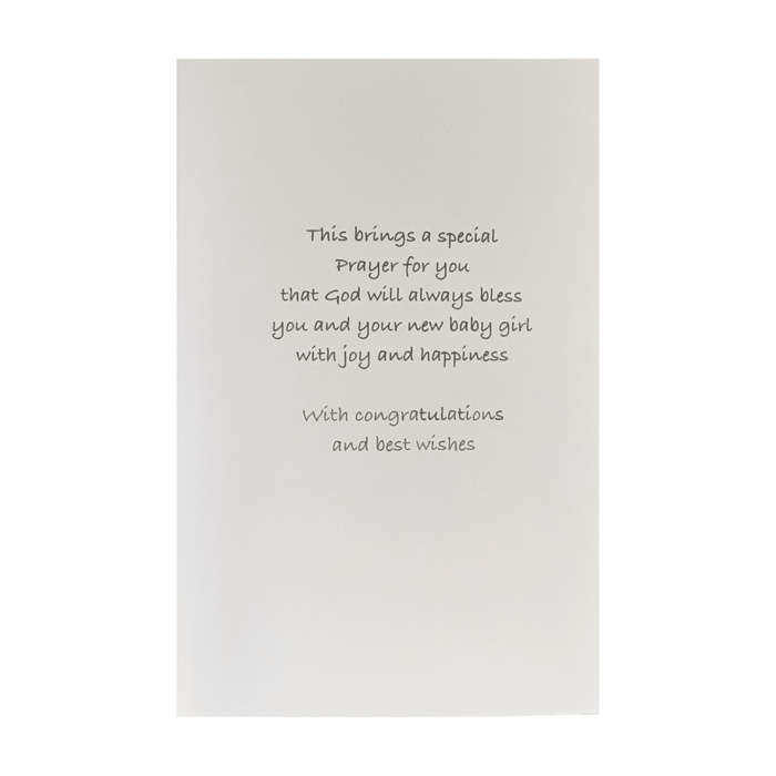 Congratulations Baby Girl Card