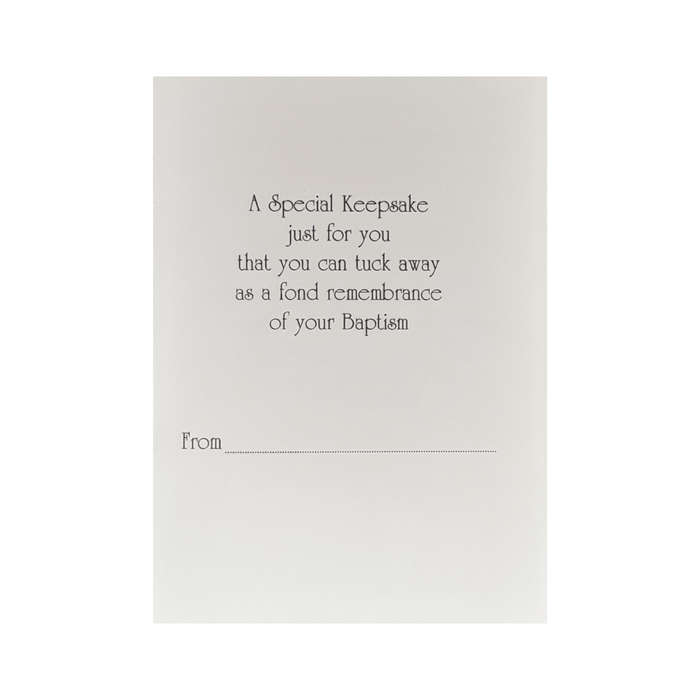 Keepsake Baptism Card