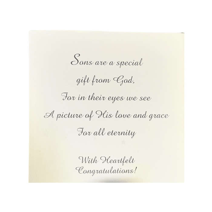 God Bless Your  New Son Card