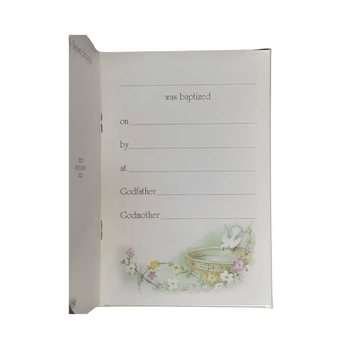 Baptism  Keepsake Book