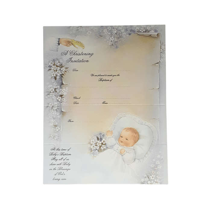 Boy Baptism Invite