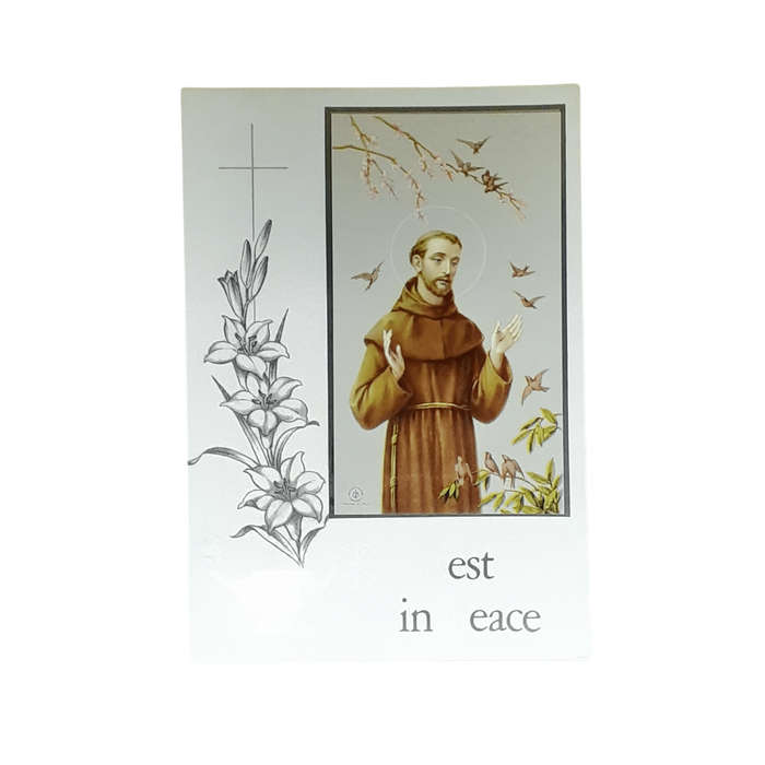 Rest in Peace Card St Francis