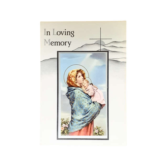 In Loving Memory Mass Card Mary of the Streets