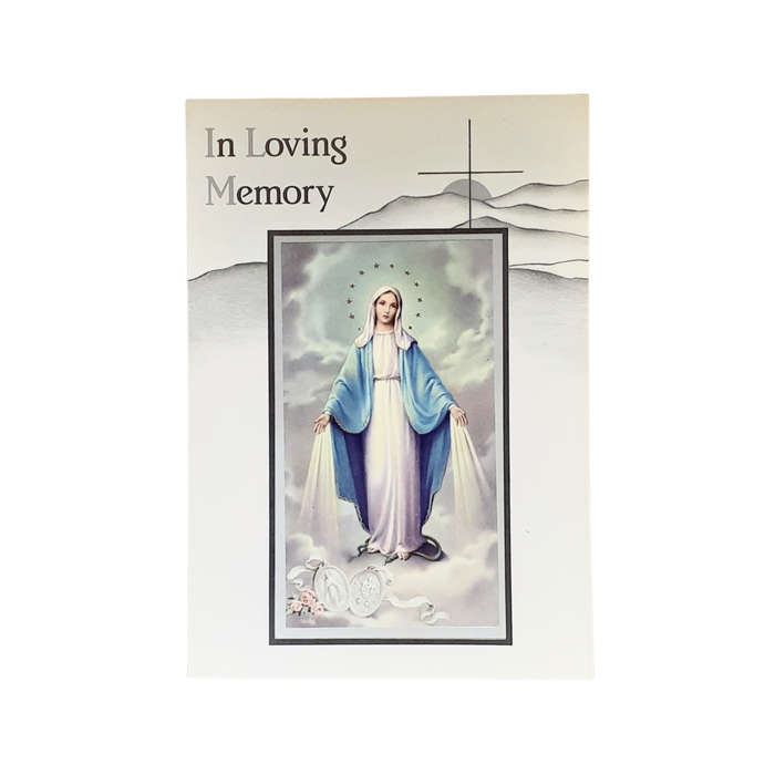 In Loving Memory Mass Card Our Lady of Grace