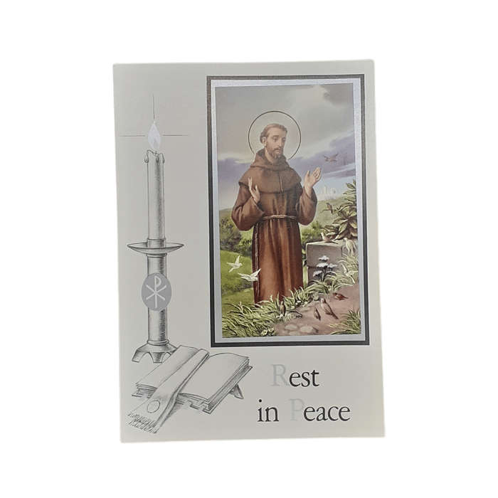 Rest in Peace Mass Card Saint Francis