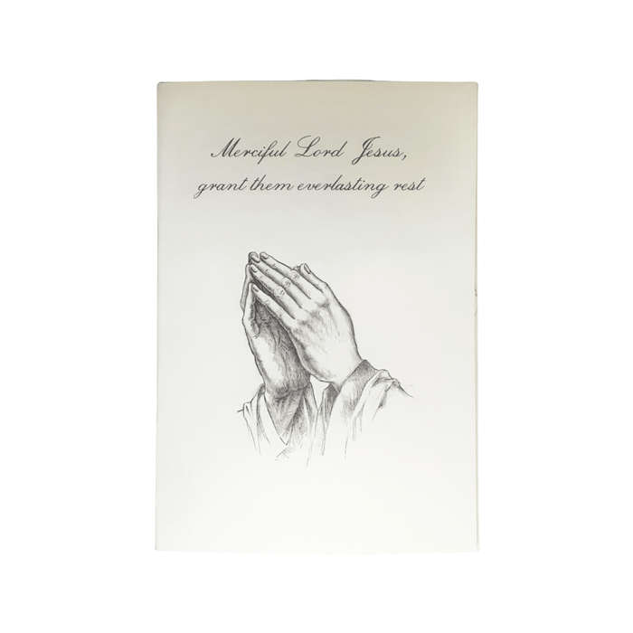 In Loving Memory Mass Card Sorrowful Mother