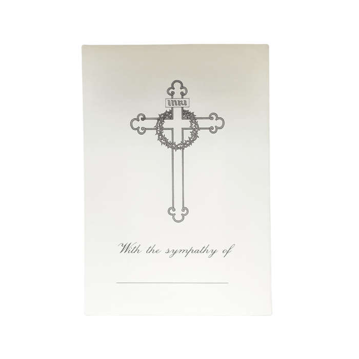 In Loving Memory Mass Card Sorrowful Mother