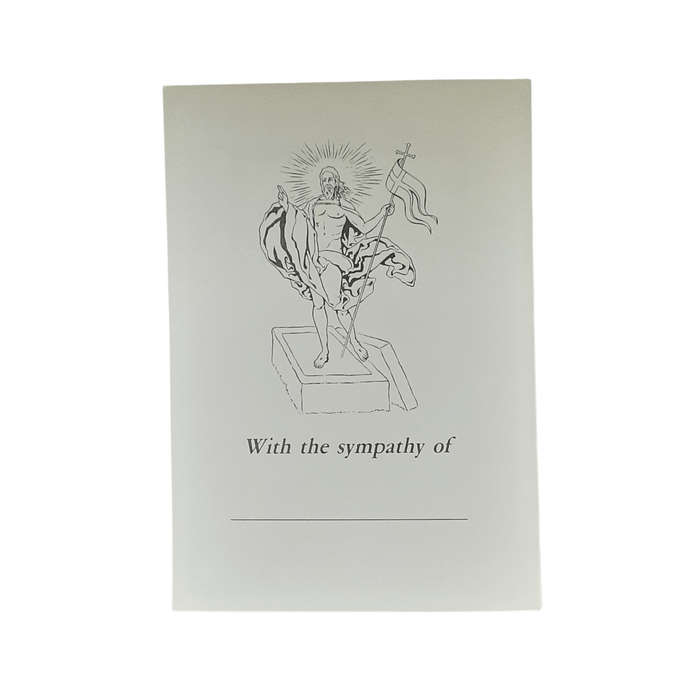 Deepest Sympathy Mass Card Holy Family