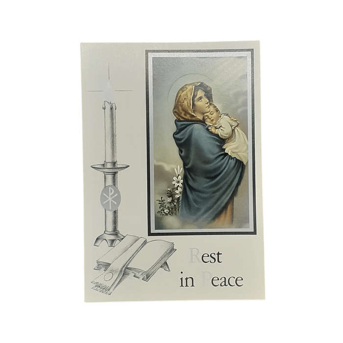 Rest in Peace Mass Card Our Lady of the Streets