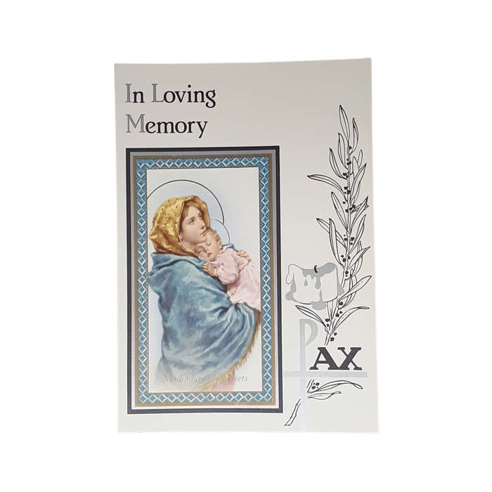 In Loving Memory Card - Madonna of the Streets