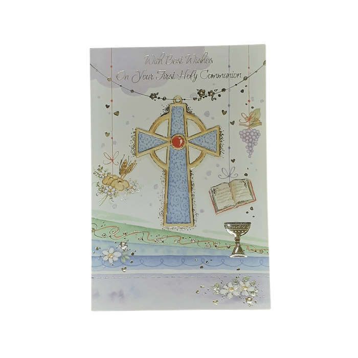 Detailed First Holy Communion Card