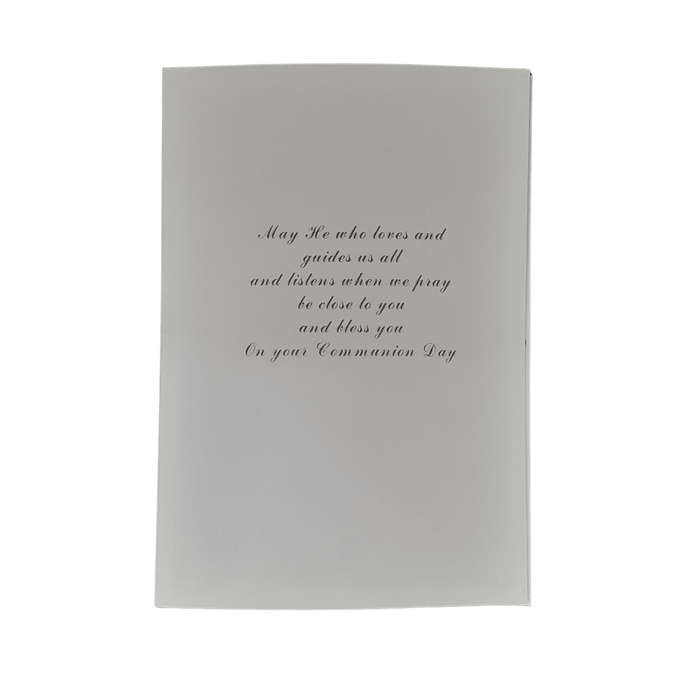First Holy Communion Card For Boy with Embellishment