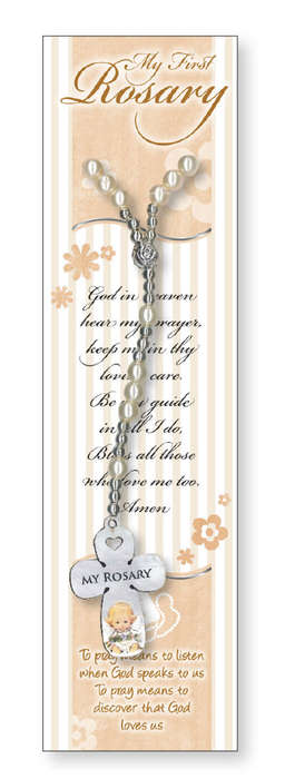 My First Rosary - Cream Elasticated
