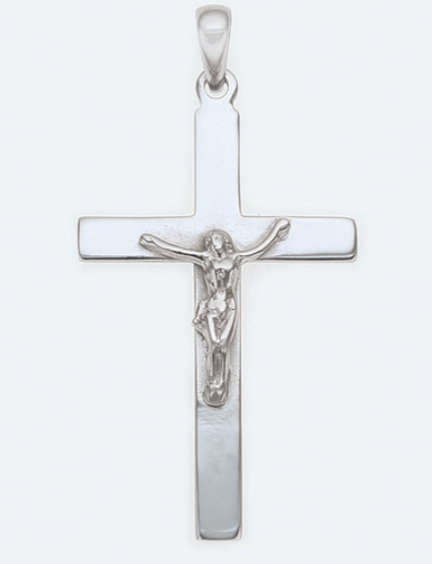 4cm Sterling Silver Square Crucifix