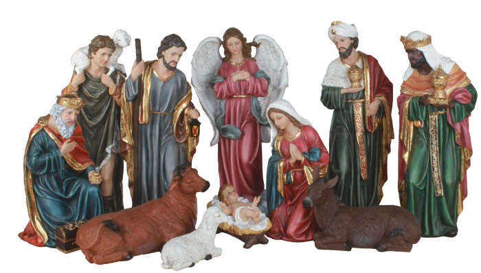48cm Nativity - set of 11 - Church Size