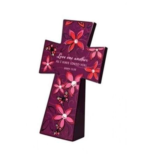 Wooden Cross - Love one Another as I have Loved You - John 13:34