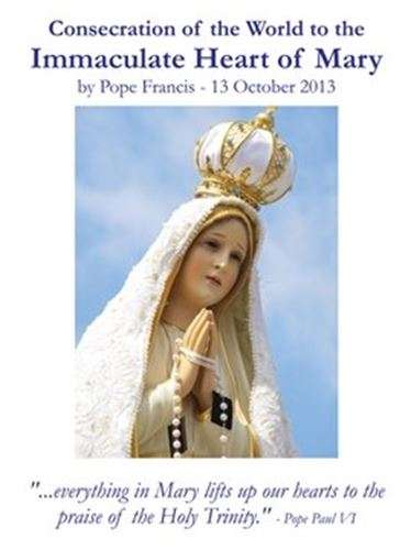 Consecration of the World to the Immaculate Heart of Mary Holy Card